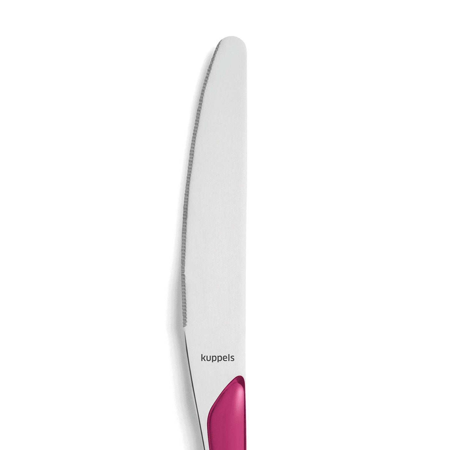 PRISMA dinner knife full handle raspberry red