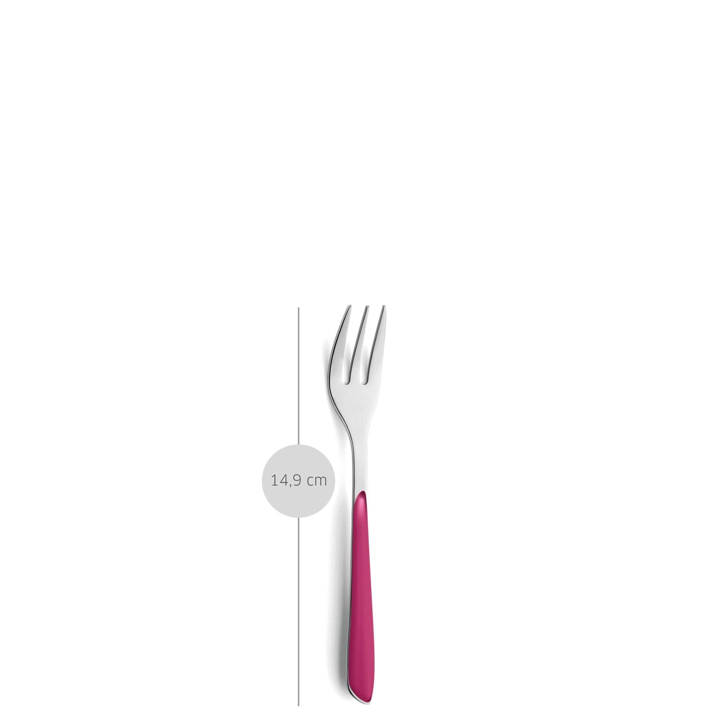 PRISMA cake fork raspberry red