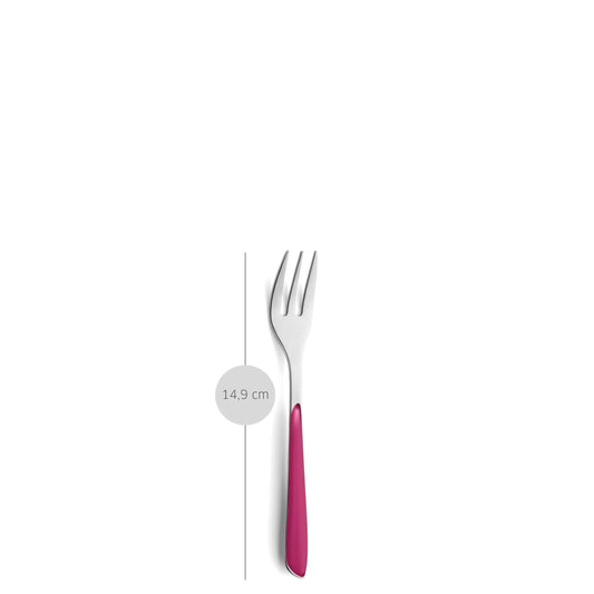 PRISMA cake fork raspberry red