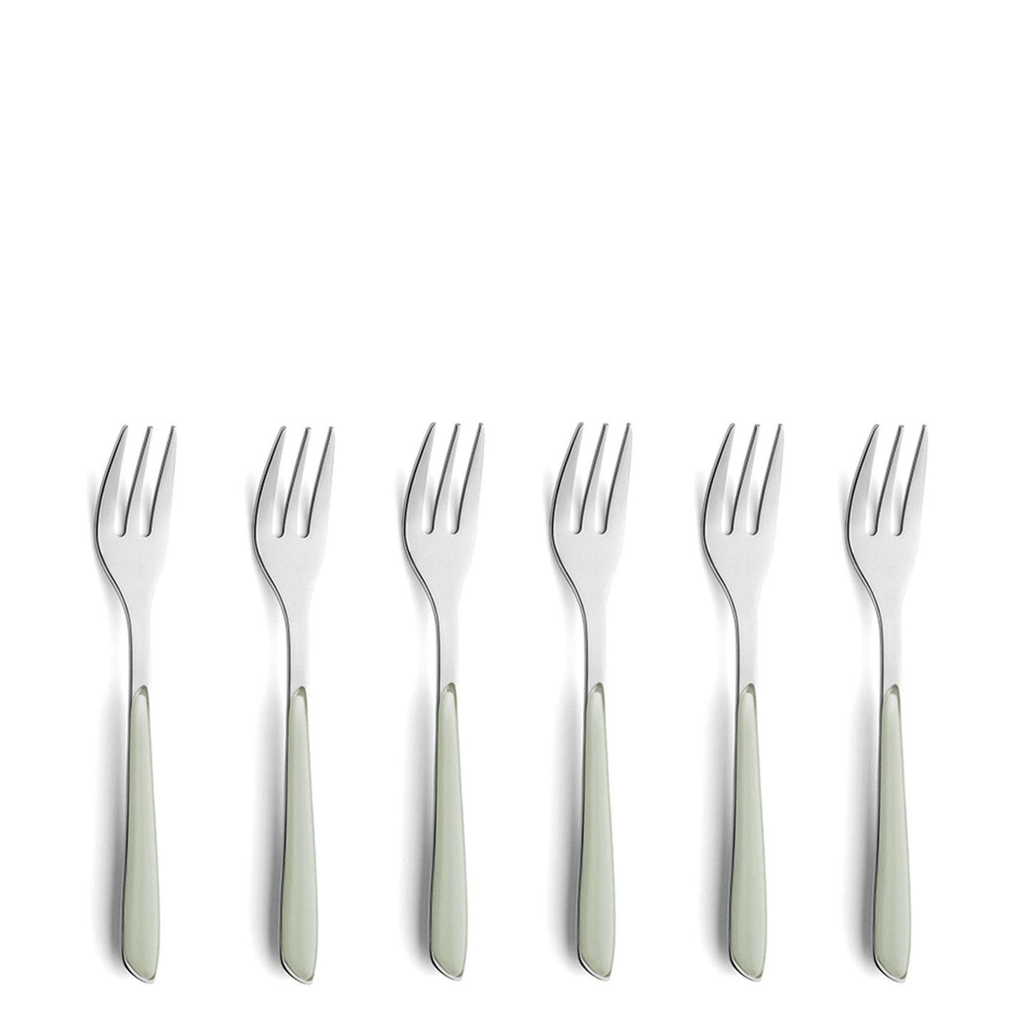 PRISMA cake fork set 6-piece sage green