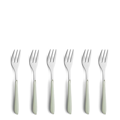 PRISMA Kuchengabel Set 6-teilig salbeigrün - kuppels-home.de