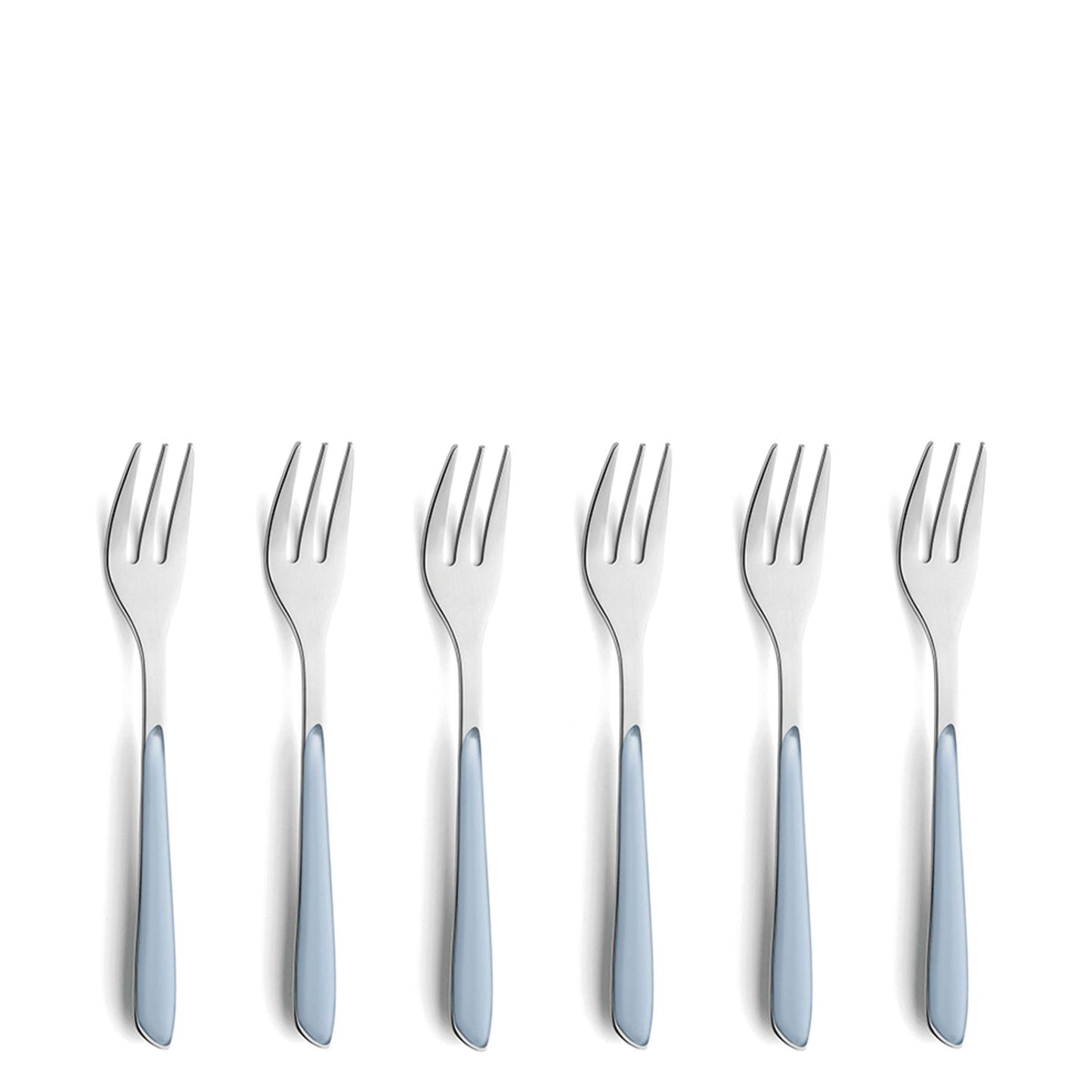PRISMA cake fork set 6-piece sky blue