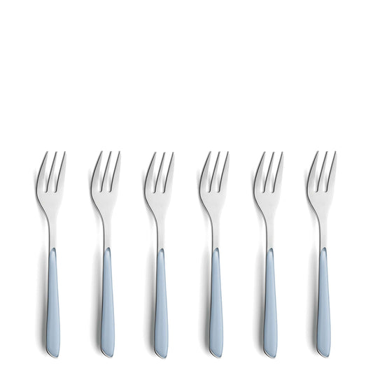 PRISMA cake fork set 6-piece sky blue