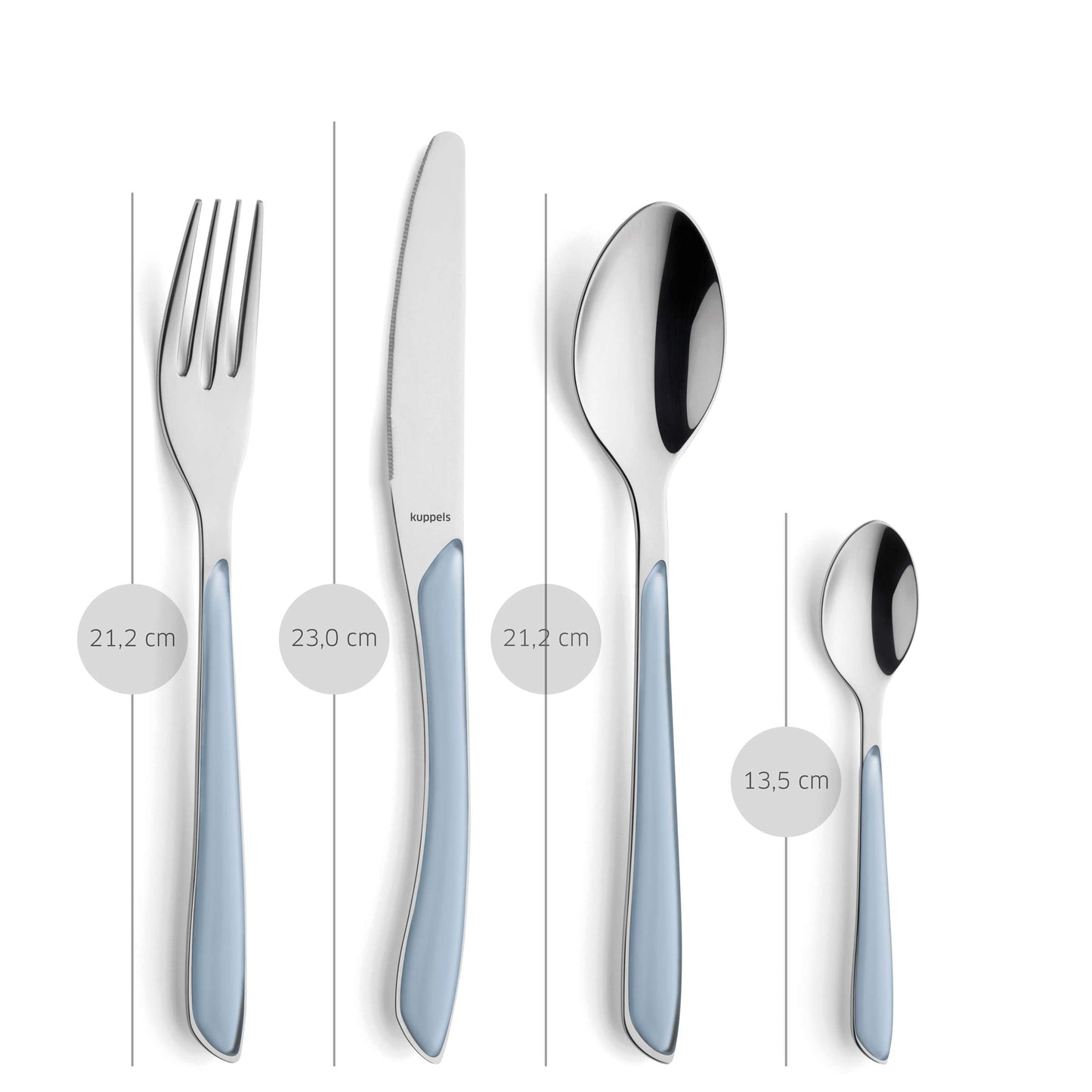 PRISMA cutlery set 24-piece sky blue