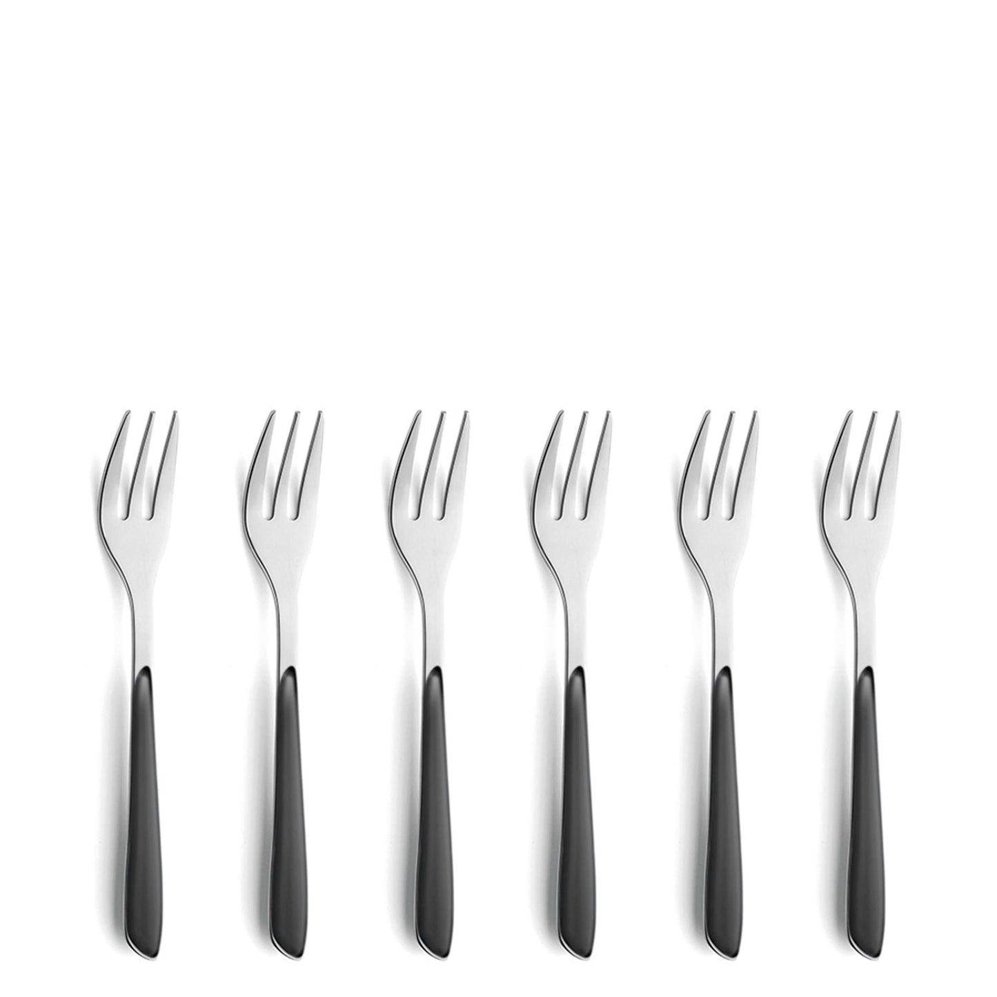 PRISMA cake fork set 6-piece slate grey
