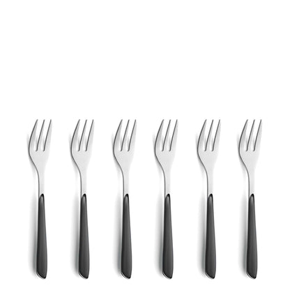PRISMA Kuchengabel Set 6-teilig schiefergrau - kuppels-home.de