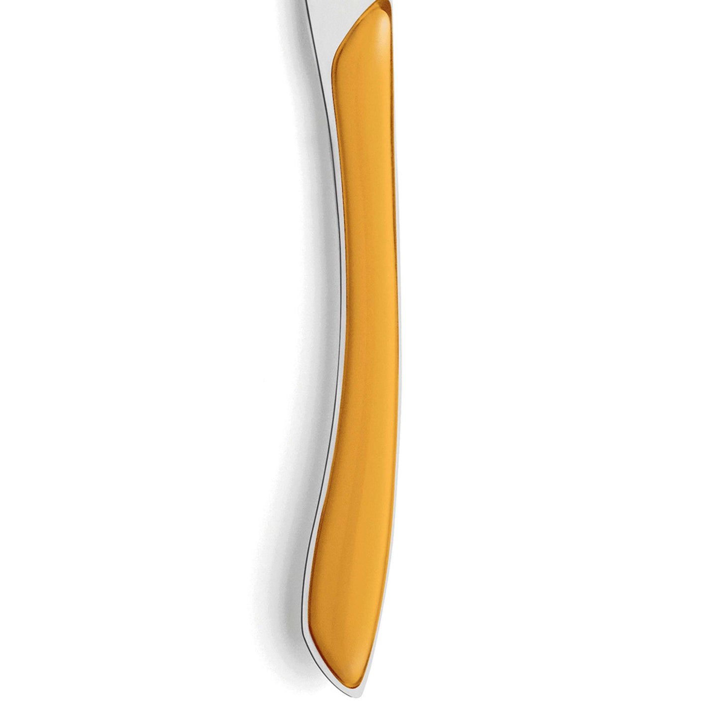 PRISMA dinner knife full handle mustard yellow