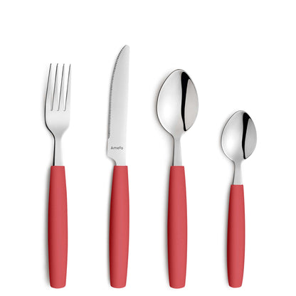 VALOA Besteckset 16-teilig rot - kuppels-home.de