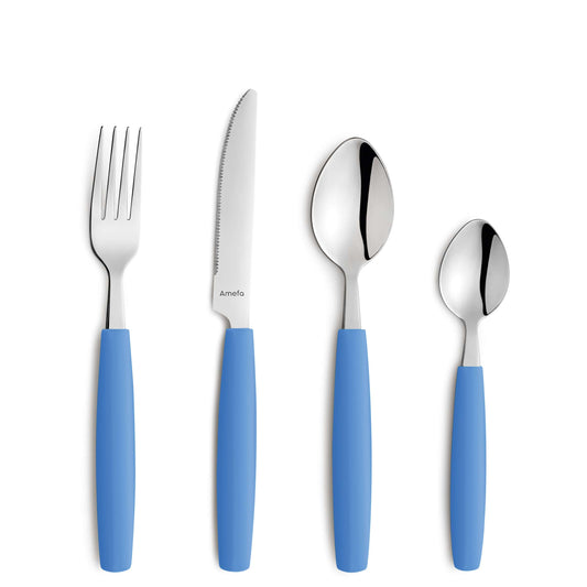 VALOA cutlery set 16-piece light blue