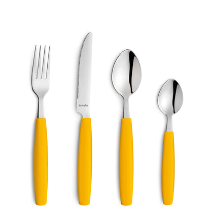 VALOA Besteckset 16-teilig gelb - kuppels-home.de