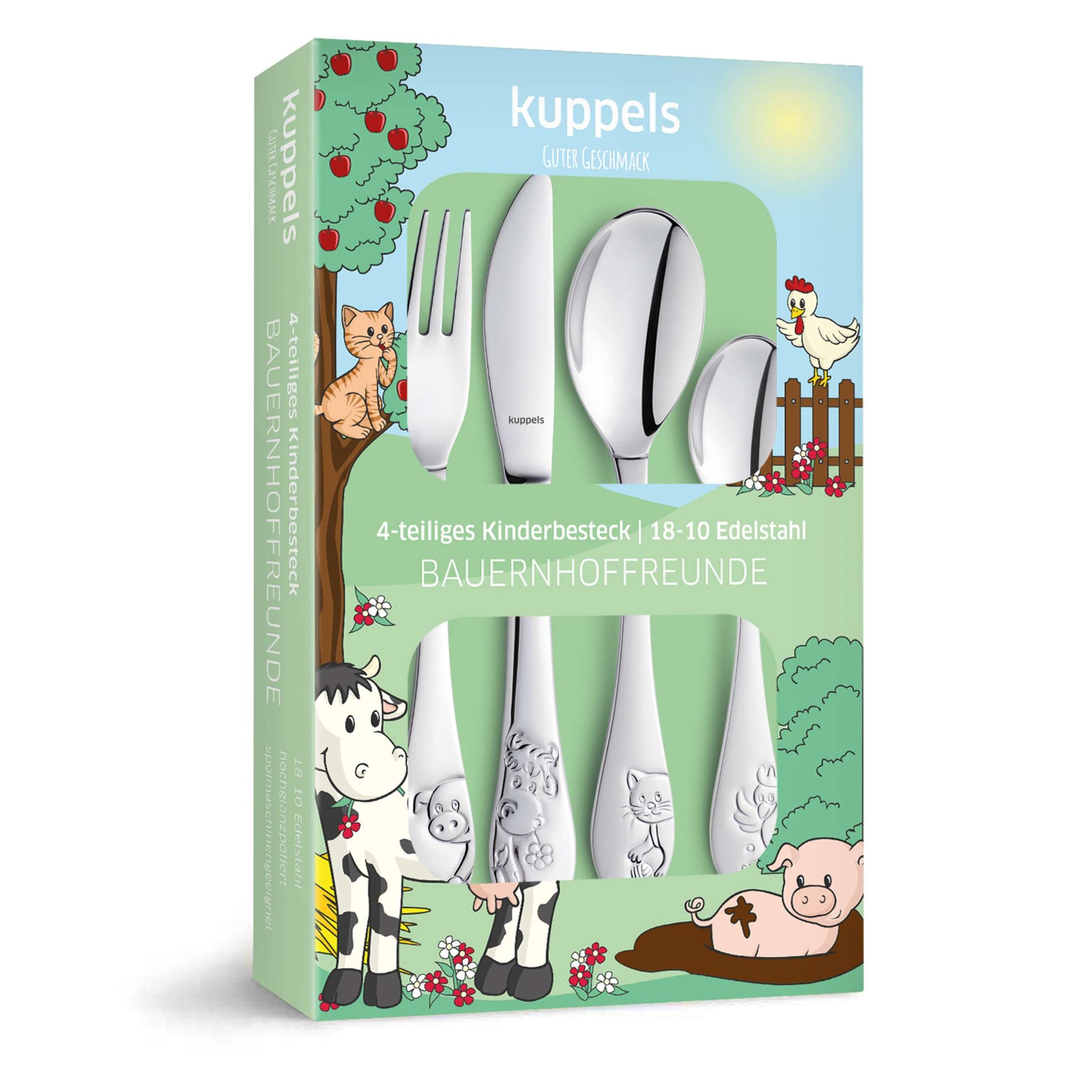 BAUERNHOFFREUNDE Kinderbesteck Set 4-teilig - kuppels-home.de