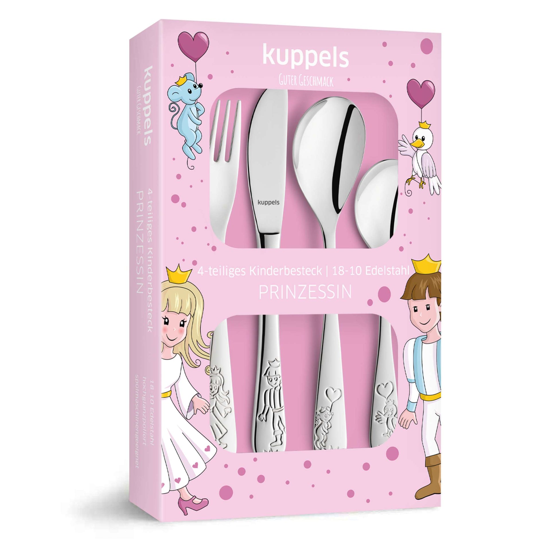 PRINZESSIN Kinderbesteck Set 4-teilig - kuppels-home.de