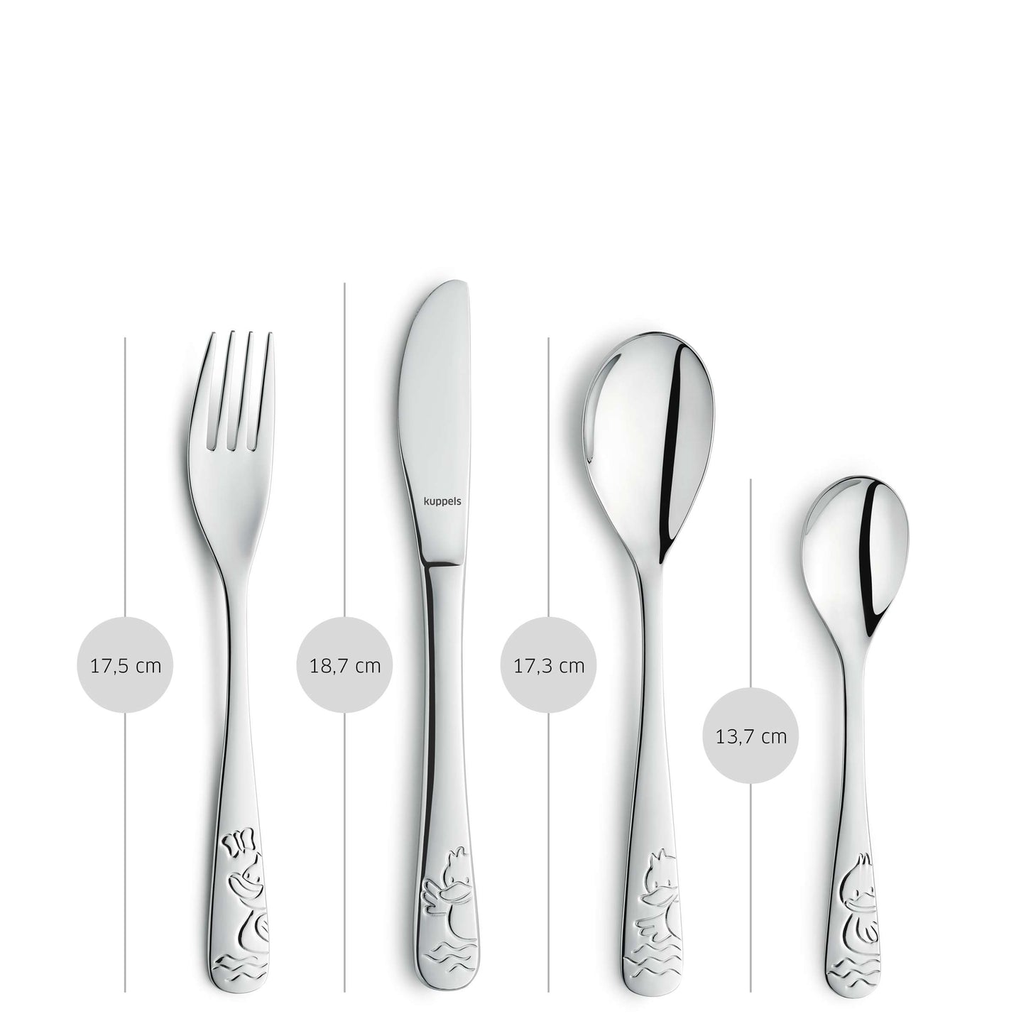 DUCK Kinderbesteck Set 4-teilig