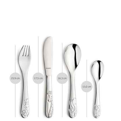 DSCHUNGELTIERE Kinderbesteck Set 4-teilig - kuppels-home.de