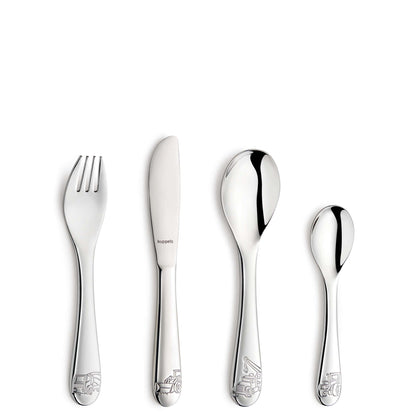 BAUSTELLENHELDEN Kinderbesteck Set 4-teilig - kuppels-home.de