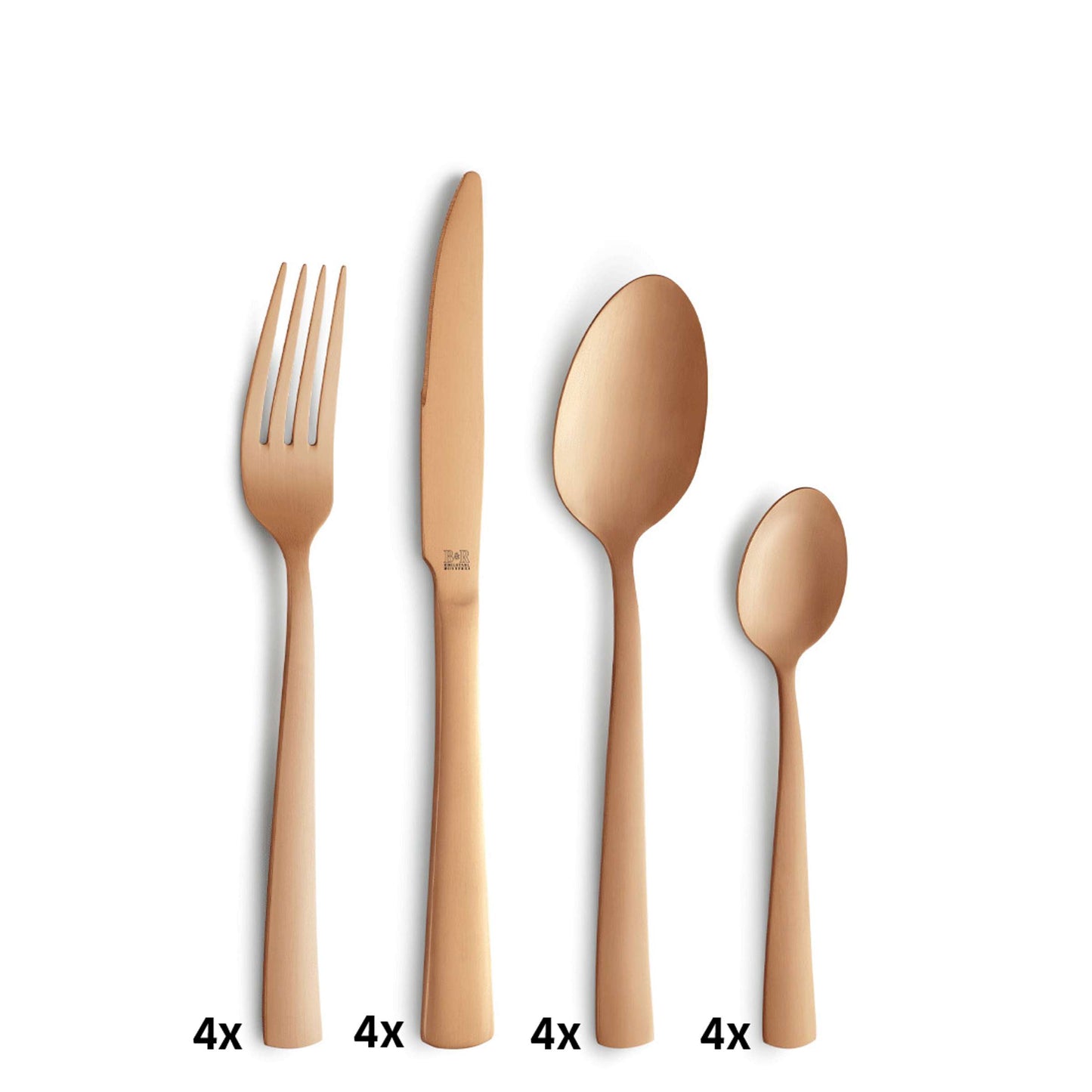 PADINA cutlery set 16-piece PVD copper