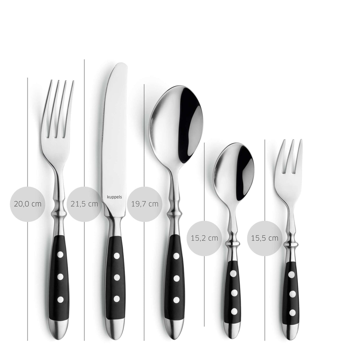 COUNTRY Besteckset 30-tlg. schwarz