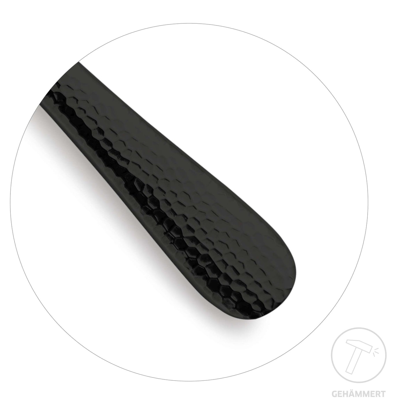 CRYSTAL cutlery set 30-piece PVD black