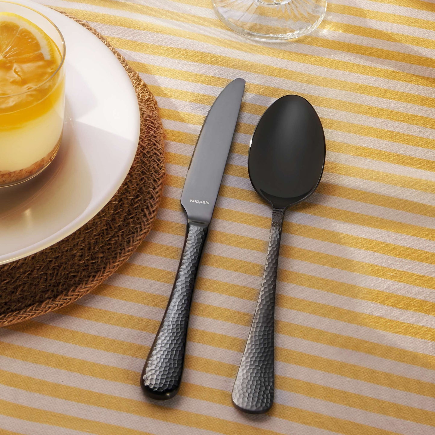 CRYSTAL Besteckset 30-teilig PVD schwarz