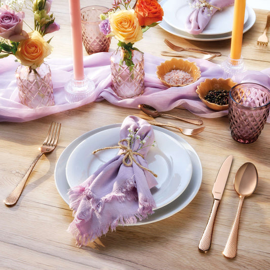 CRYSTAL Besteckset 30-teilig PVD rosé