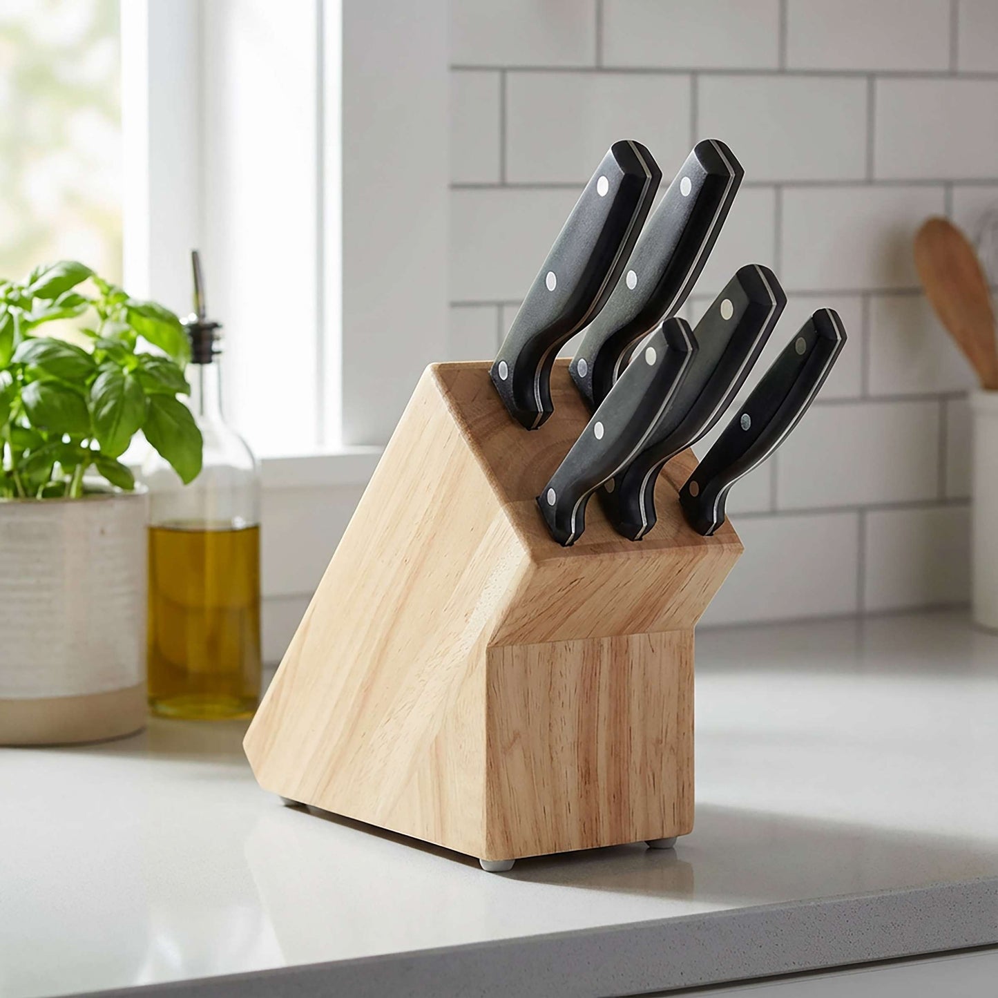 SHARP LINE EDITION knife block 5-piece