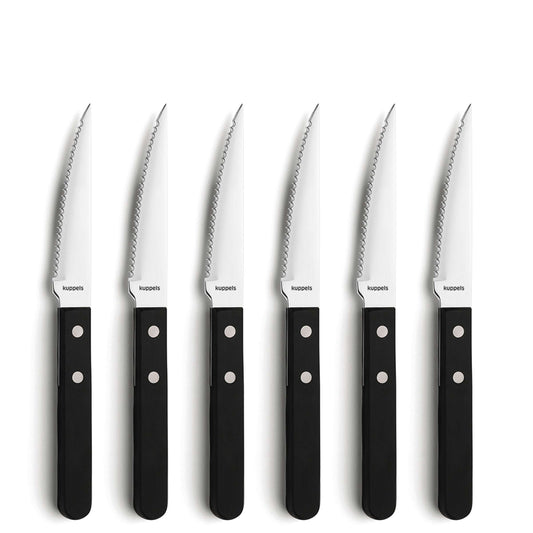 FILET Steakmesser Set 6-teilig schwarz