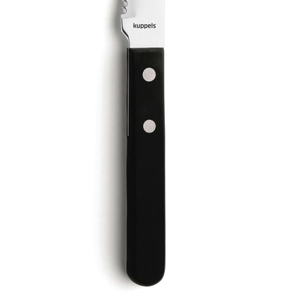 FILET steak knife set 6-piece black