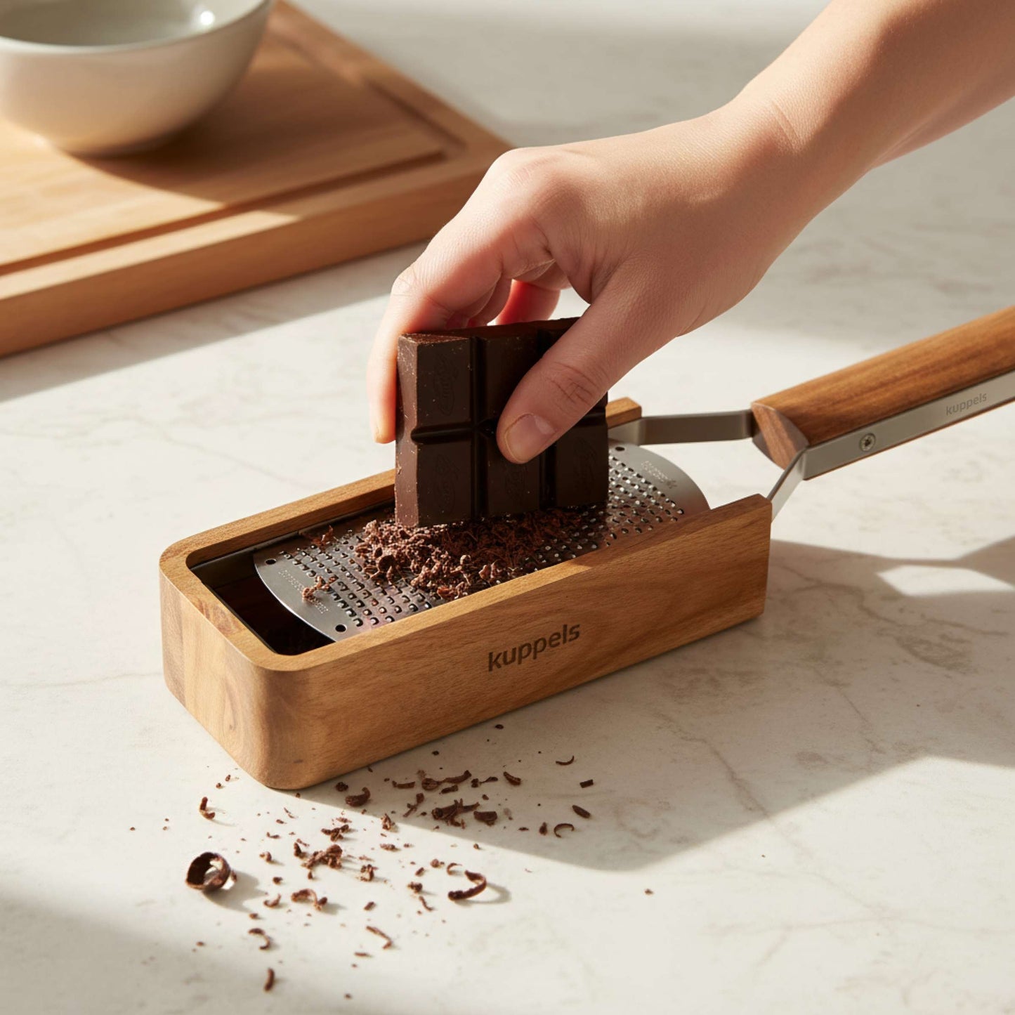 GRANO Handreibe fein, mit Holzcontainer - kuppels-home.de