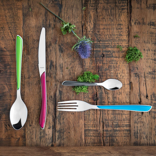 PRISMA Besteckset 24-teilig dunkelgrau