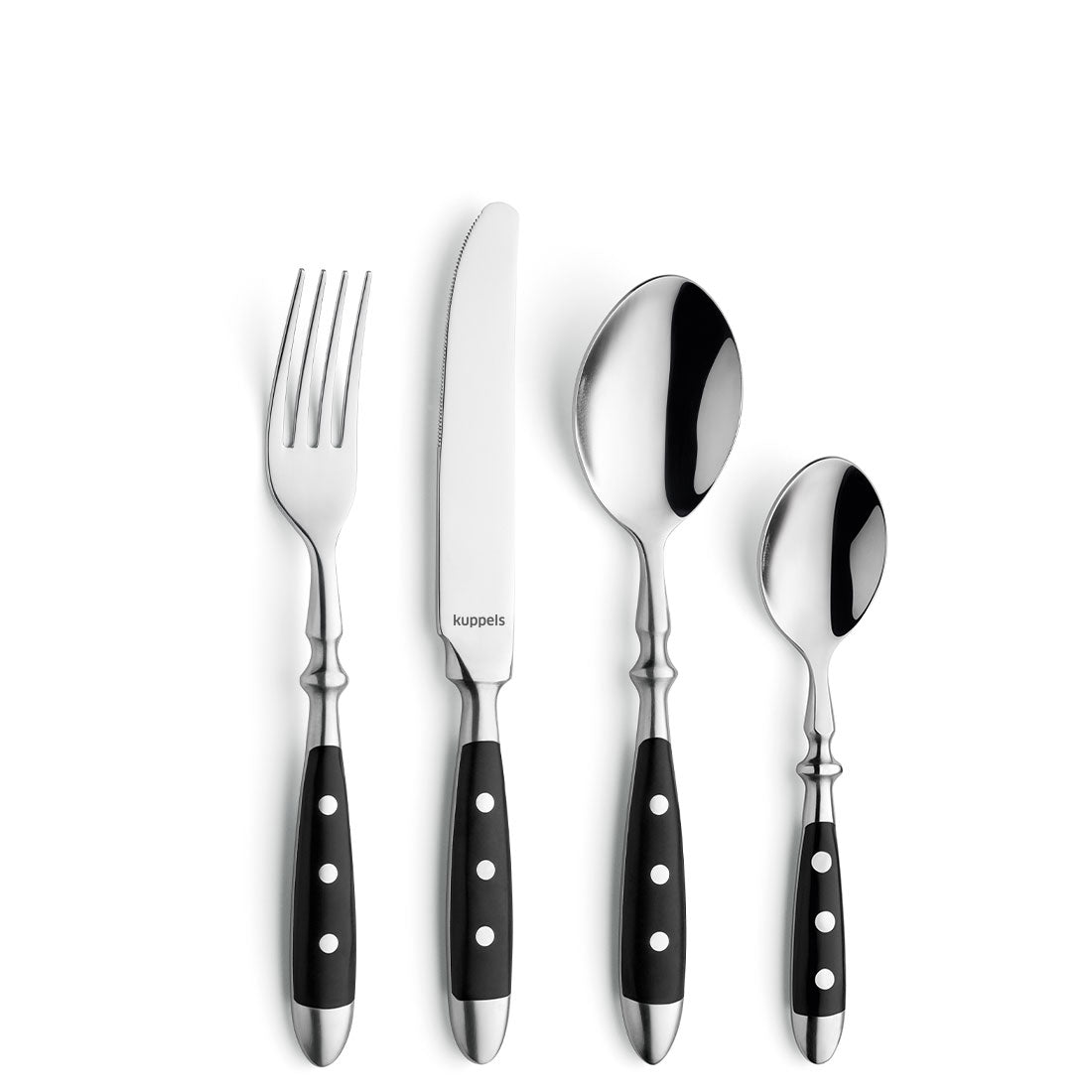KUPPELS COUNTRY Besteckset 24-teilig schwarz - kuppels-home.de