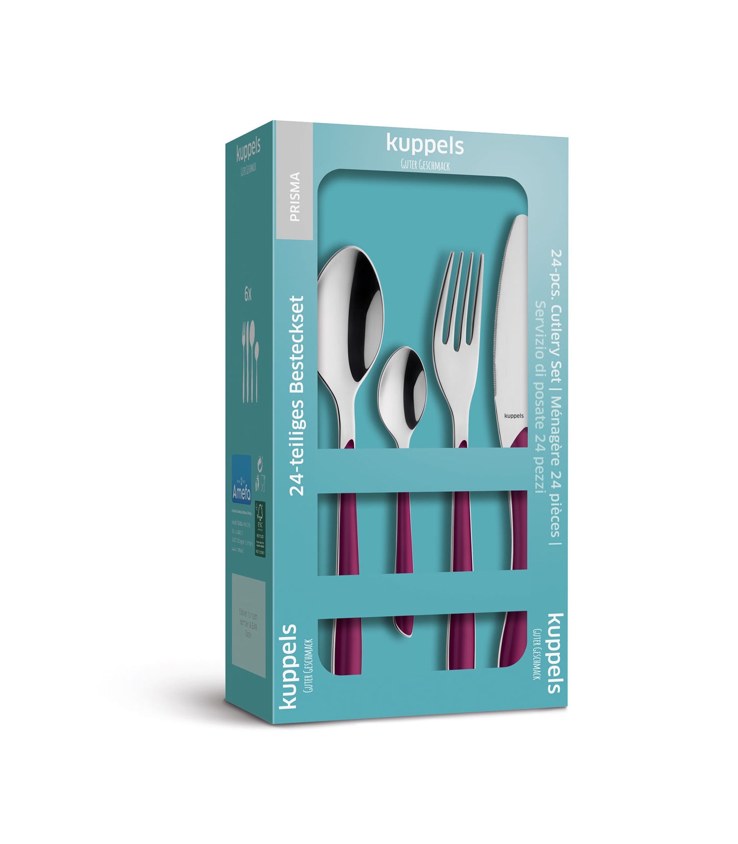 PRISMA Besteckset 24-teilig wildberry - kuppels-home.de