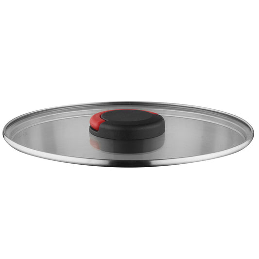 QUICK CLACK PRO Glasdeckel 24 cm silber - kuppels-home.de